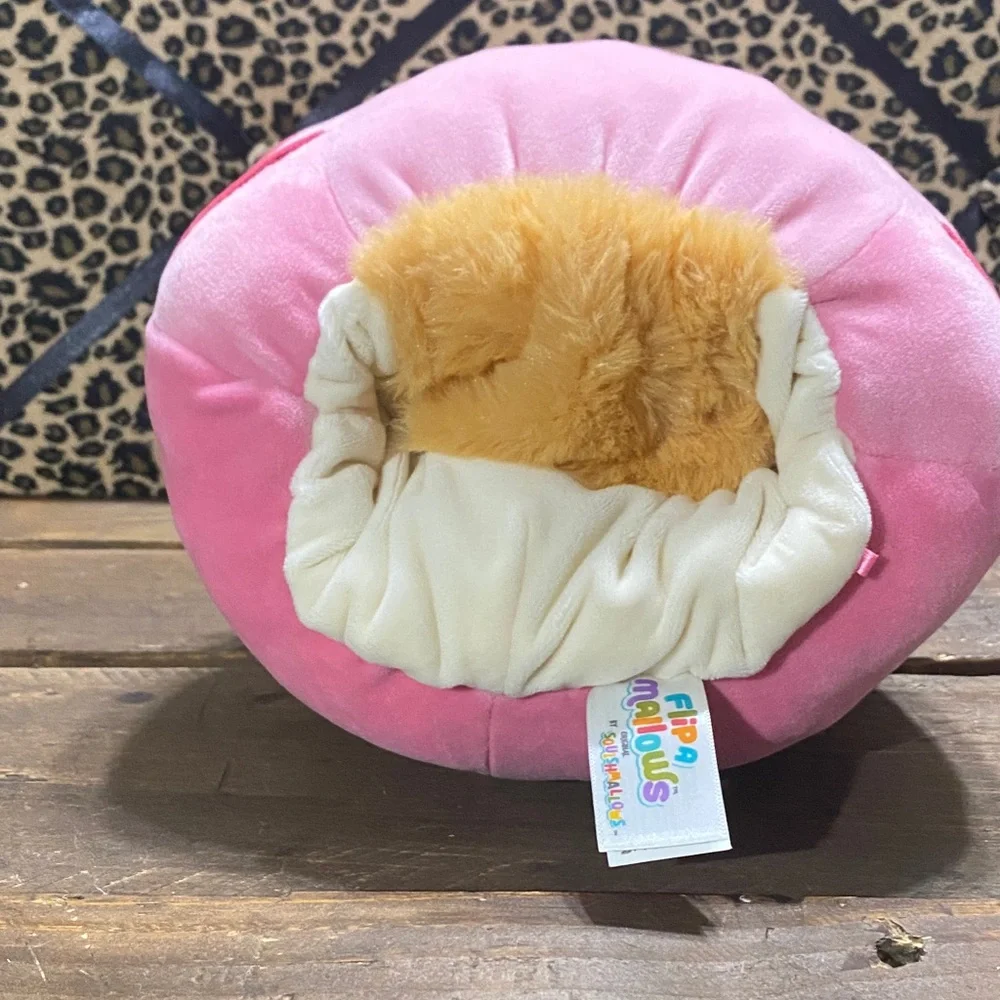 Squishmallows Flip A Mallow Geraldine the Cat & Brock the Bulldog Reversible - Picture 11 of 11